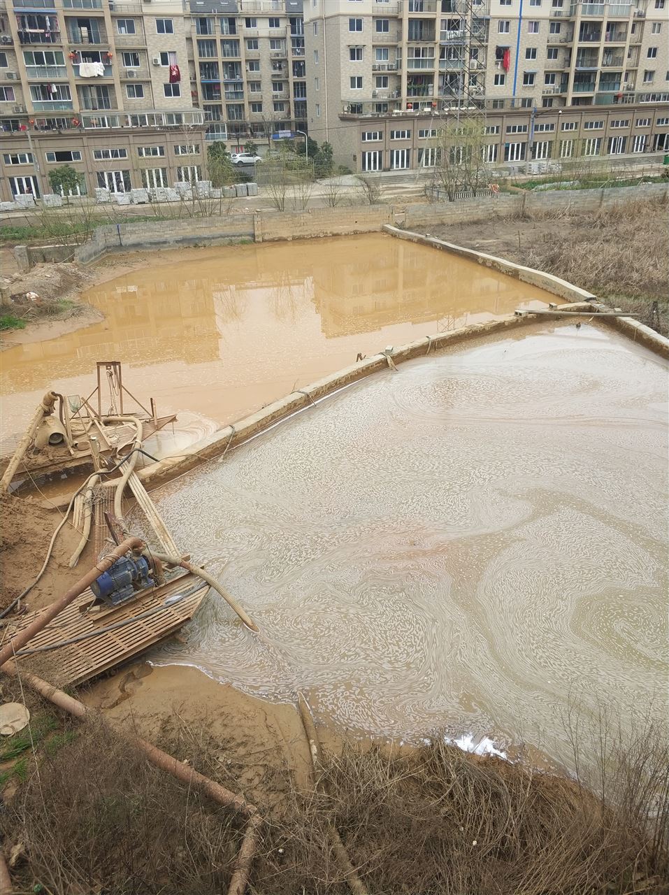 扎鲁特沉淀池淤泥清理-厂区废水池淤泥清淤